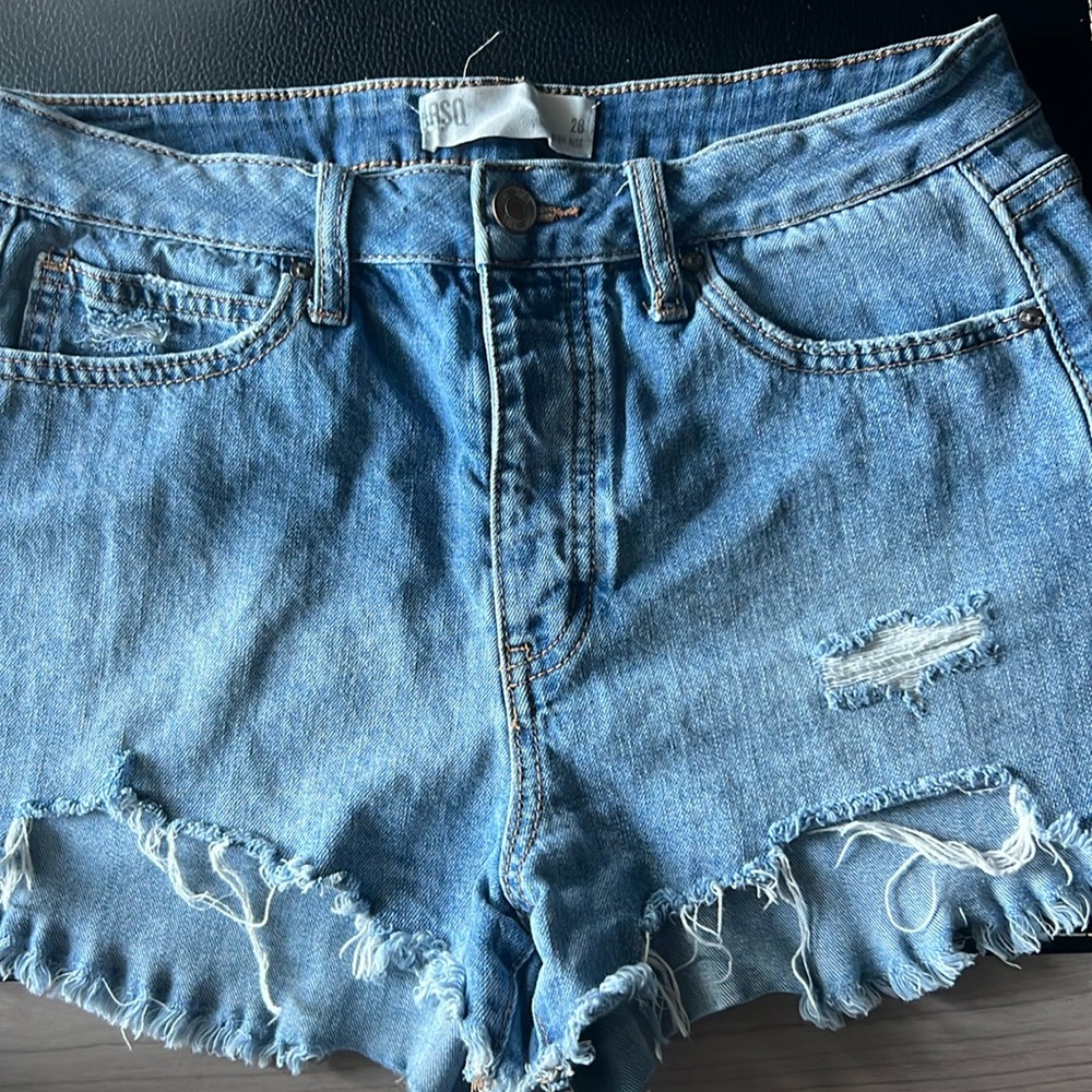 RSD Mini shorts for Women Denim Distressed Cut-off Size 28 M Stretch pre- owned